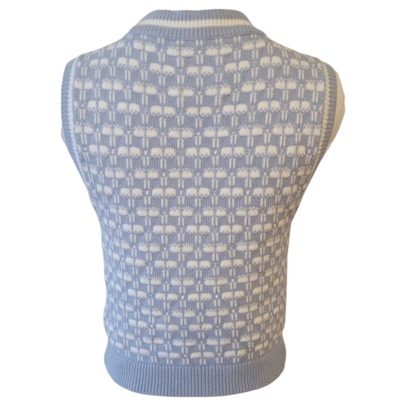 Abercrombie & Fitch Lt. Blue & White Sweater   Top Size Small - Picture 4 of 5